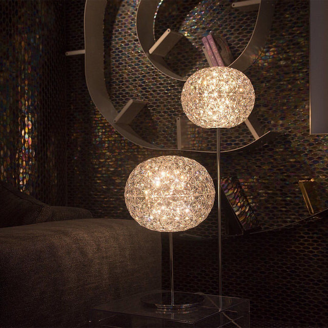 PLANET TABLE LAMP IN CRYSTAL