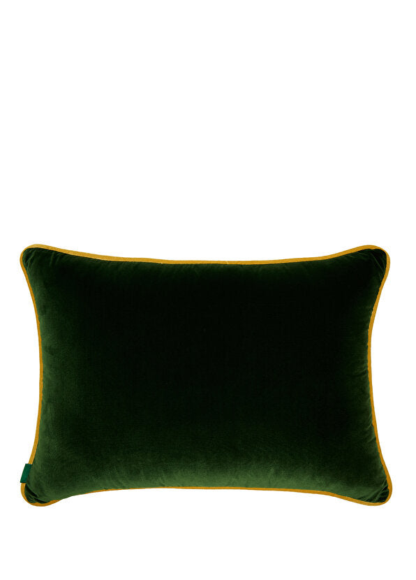 ALPAQ STUDIO.  SNAKE & FLOWERS VELVET RECTANGULAR CUSHION