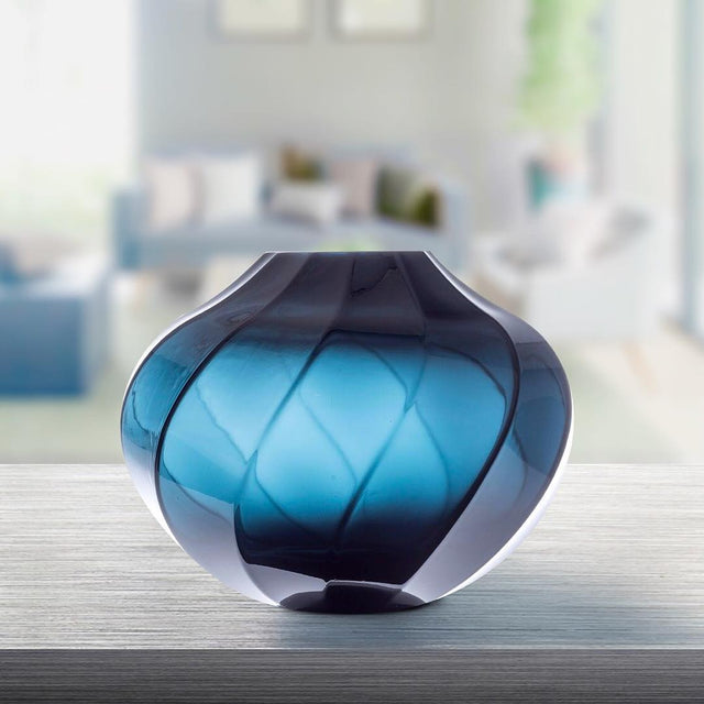 TWISTED VASE IN BLUE