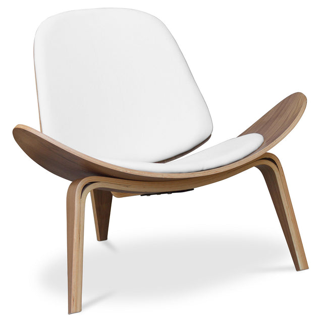 CHEL CHAIR IN MILK & BROWN