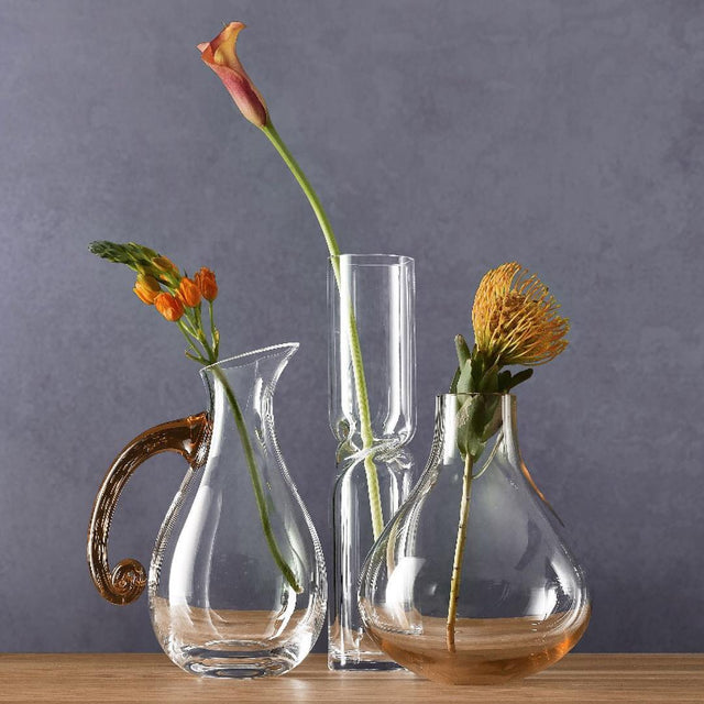 HEI GLASS JUG IN AMBER