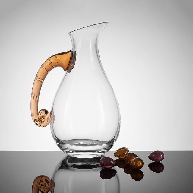HEI GLASS JUG IN AMBER