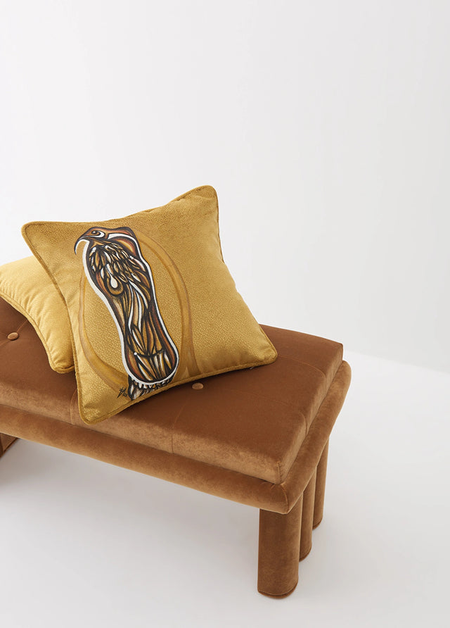 ALPAQ STUDIO.  BIRD VELVET CUSHION