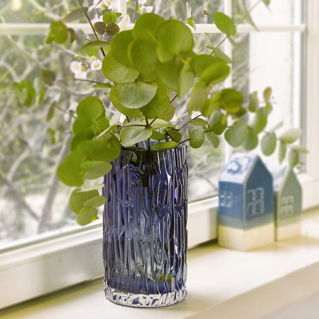 CABUC GLASS VASE IN OCEAN BLUE