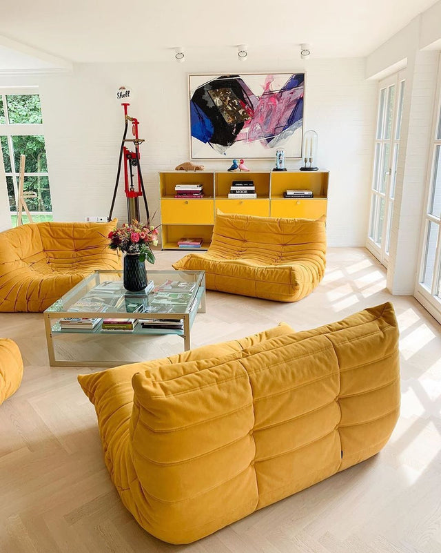 FRENCHY ARMCHAIR IN CURRY