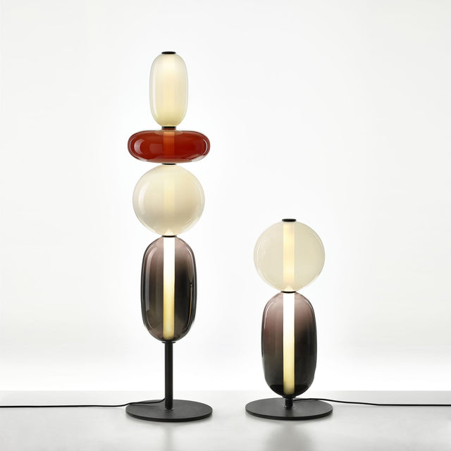 CLEO FOUR PEBBLES GLASS LAMP