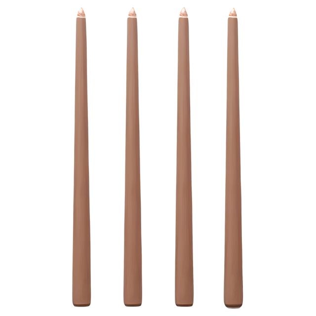 CANDLE SET, 4 PCS IN CINNAMON