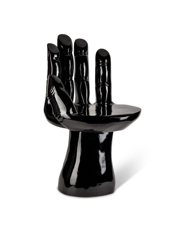 FUTURISTIC HAND CHAIR IN BLACK