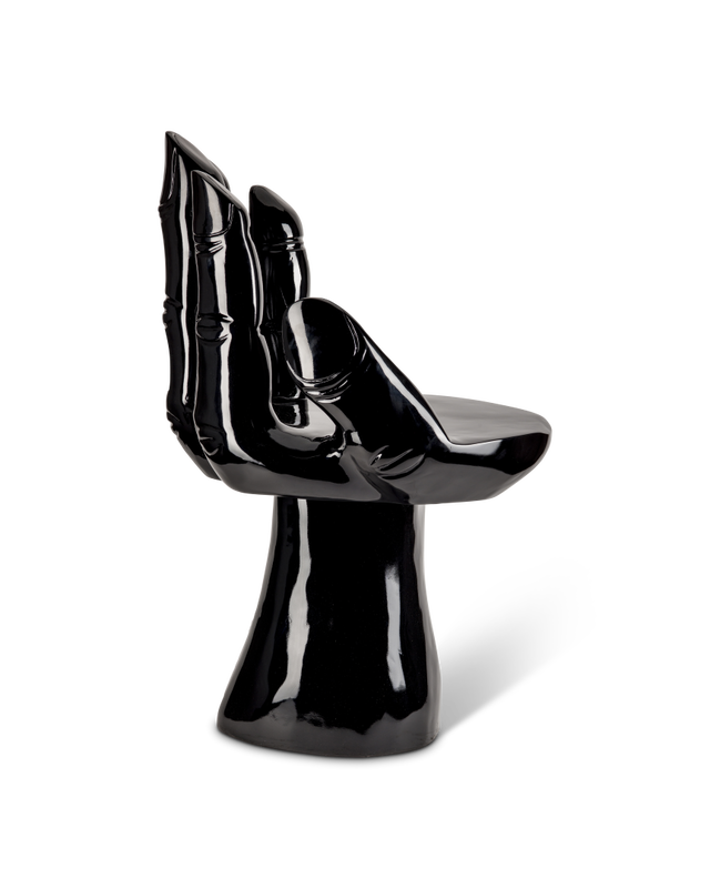 FUTURISTIC HAND CHAIR IN BLACK