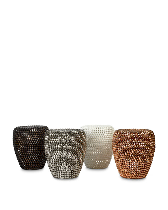 DOT STOOL IN DARK BROWN