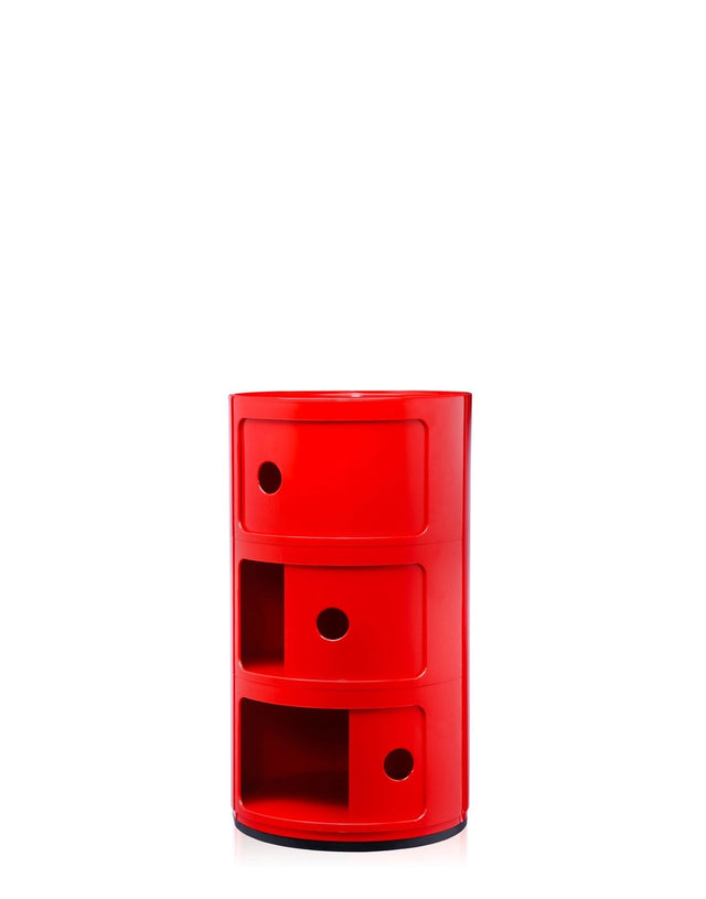 MODULAR STORAGE LOCKER IN RED