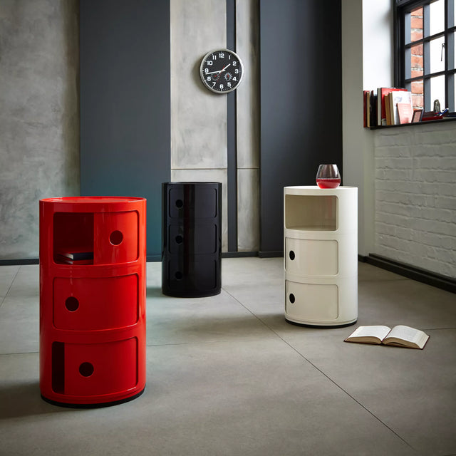 MODULAR STORAGE LOCKER IN RED