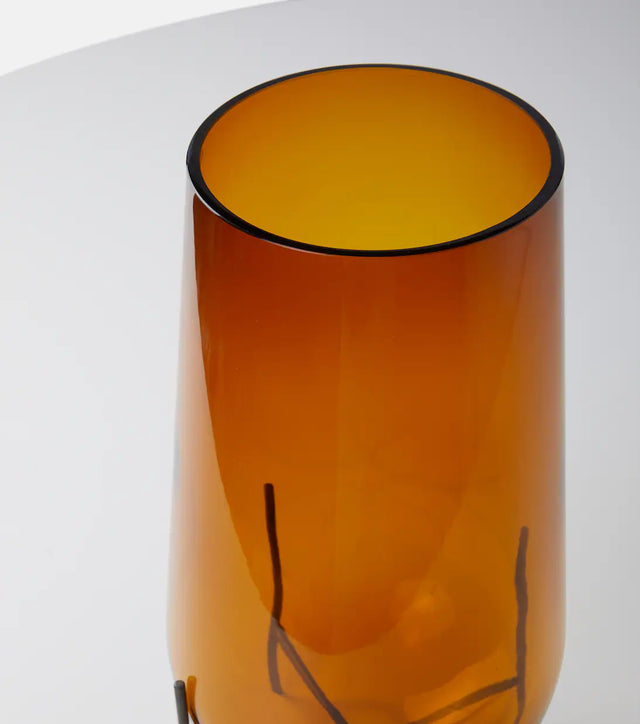 ECHASSE VASE IN AMBER