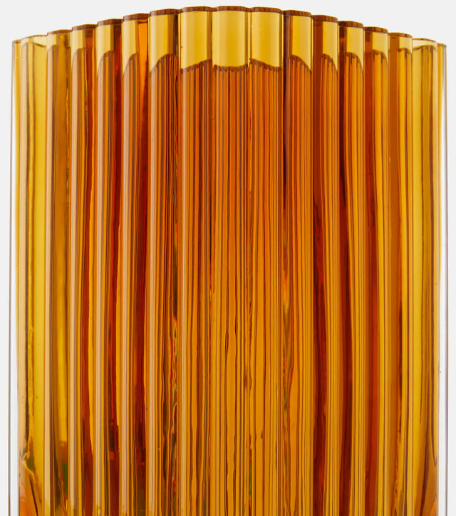 FOLIUM TALL VASE IN AMBER