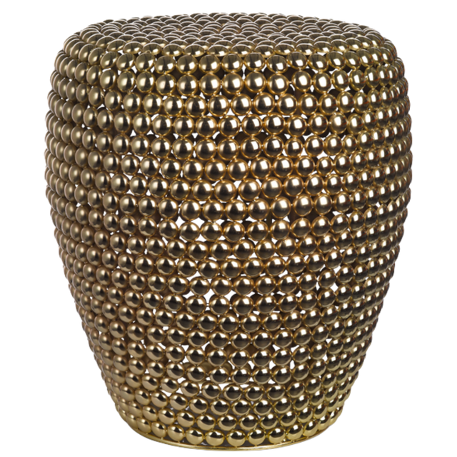 DOT STOOL IN GOLD