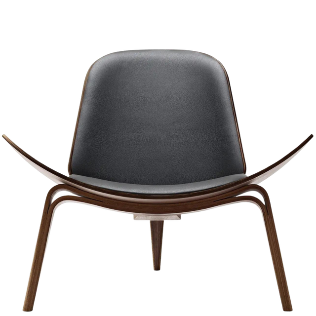 CHEL CHAIR IN BLACK & DARKBROWN