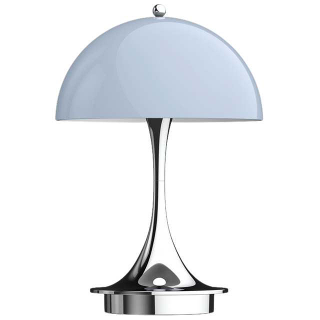 PANTHELLA TABLE LAMP IN BLUE & SILVER