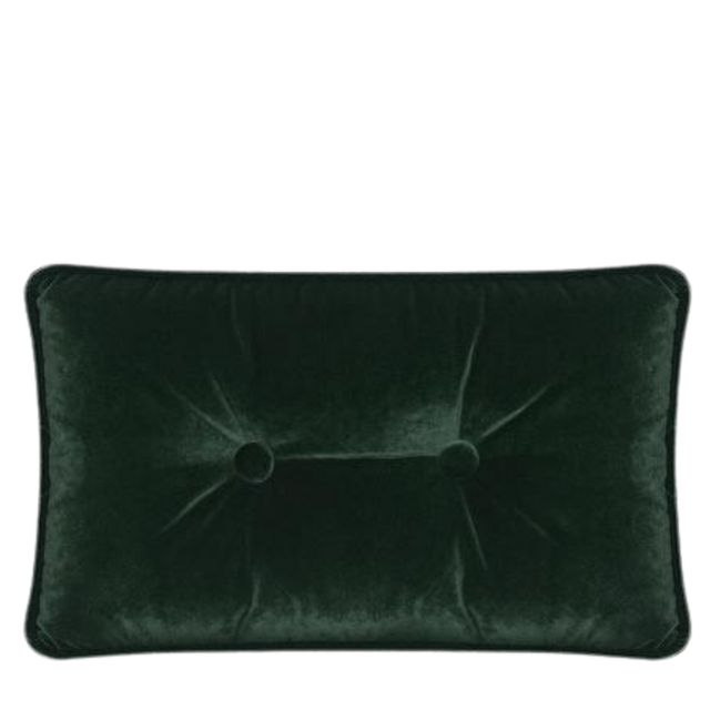 ALPAQ STUDIO. LUXURIOUS VELVET CUSHION IN DARK FOREST