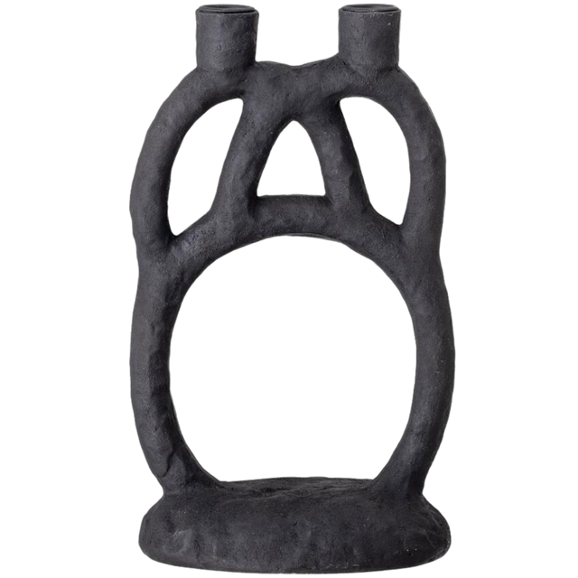 RAMINA CANDLE HOLDER V2 IN BLACK