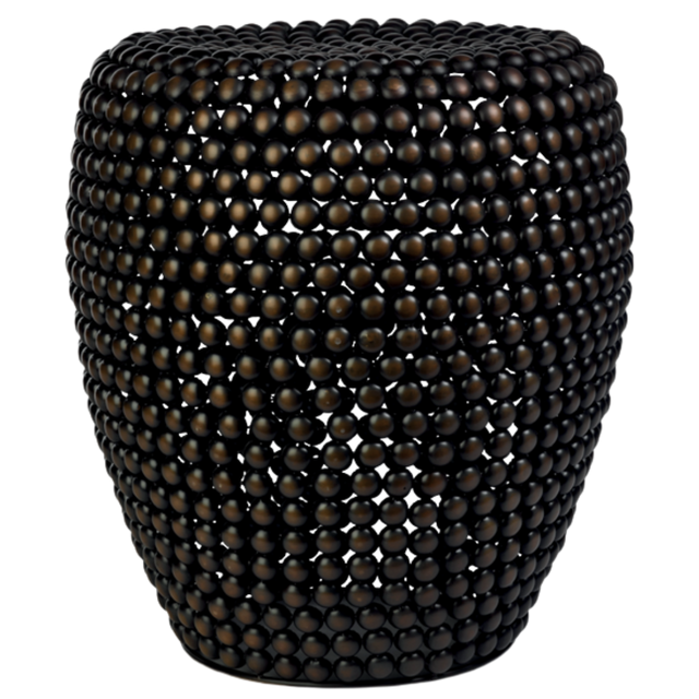 DOT STOOL IN DARK BROWN