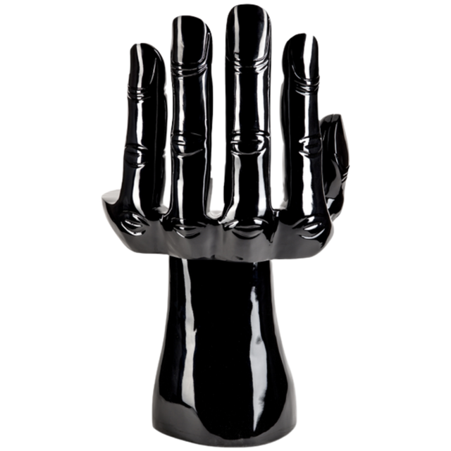 FUTURISTIC HAND CHAIR IN BLACK