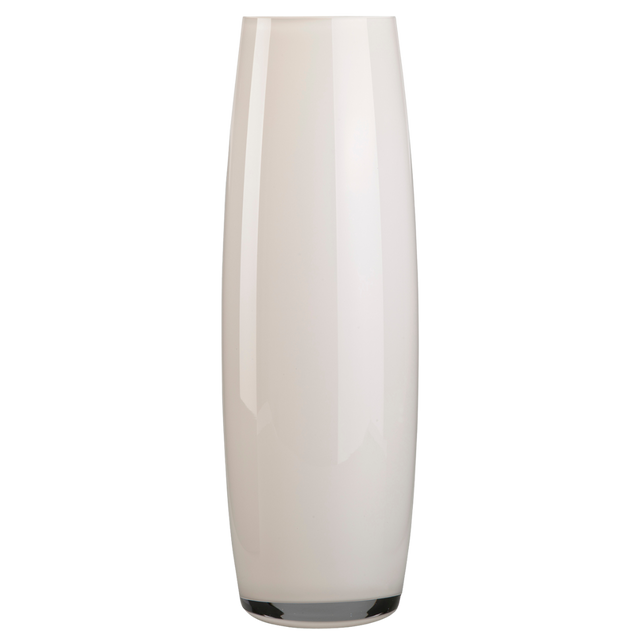 TUBE GLASS VASE IN CREAM