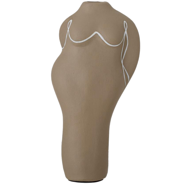 LULU DECO VASE IN BROWN