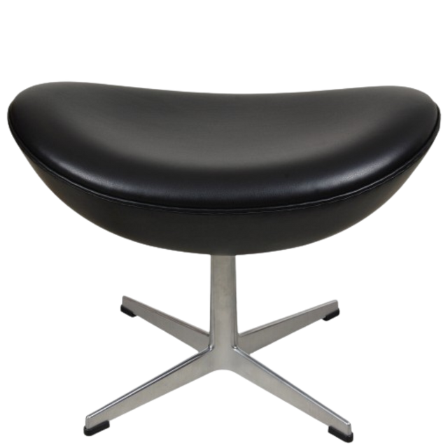 THE EGG STOOL IN BLACK