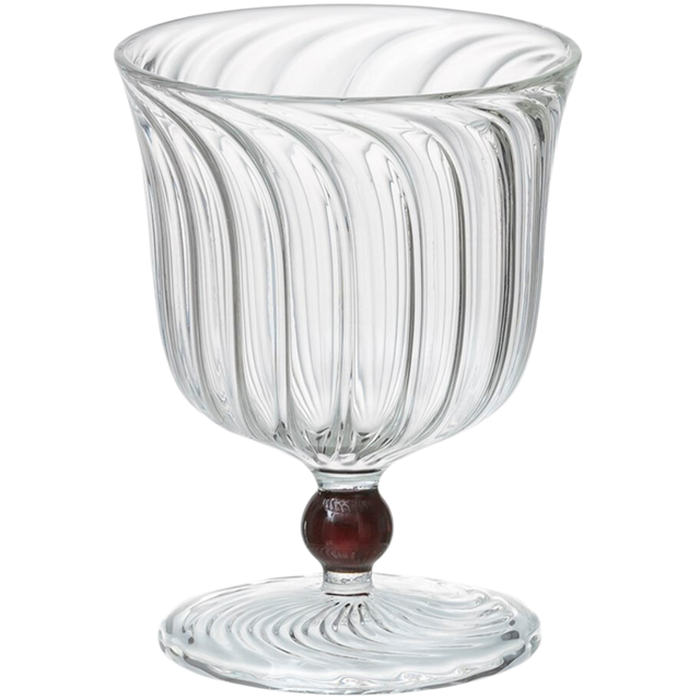 ICE CREAM BOWL IN BURGUNDY