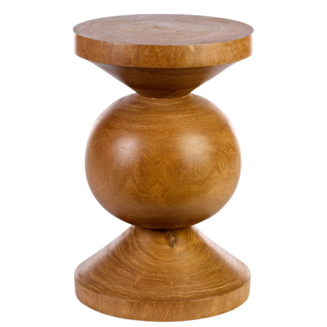 BY-BOO WOOD BALL TABLE IN COGNAC