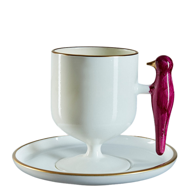 ESRA YILDIRIM DESIGN STUDIO COFFEE CUP IN BURGUNDY 1PC