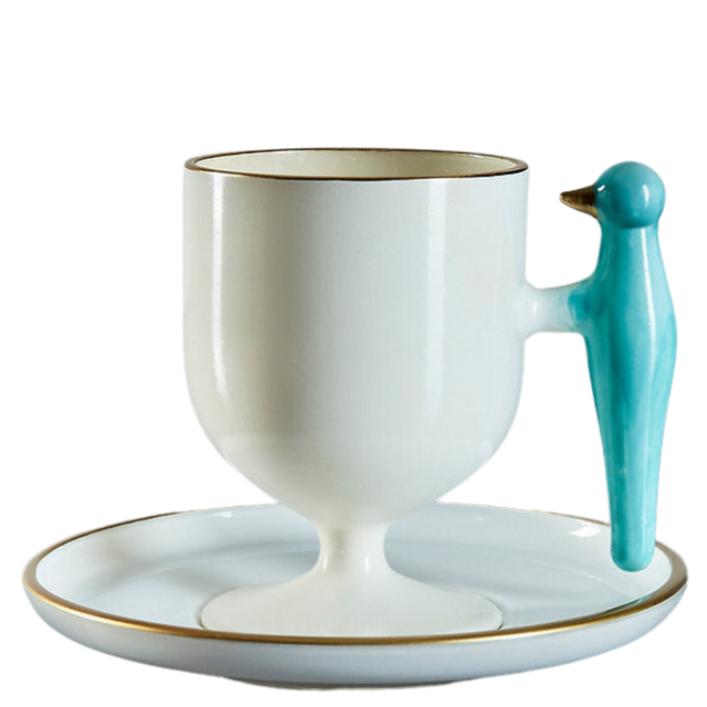 ESRA YILDIRIM DESIGN STUDIO COFFEE CUP IN TURQUOISE 1 PC