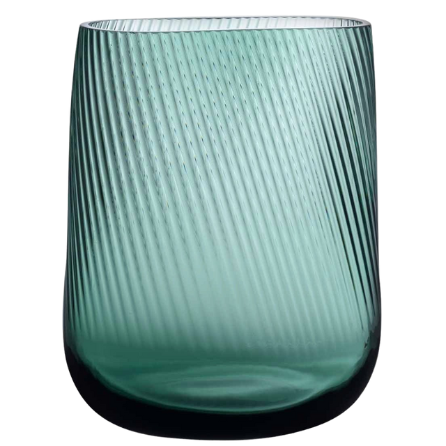 LARGE OPTI GLASS VASE IN TURQUOISE