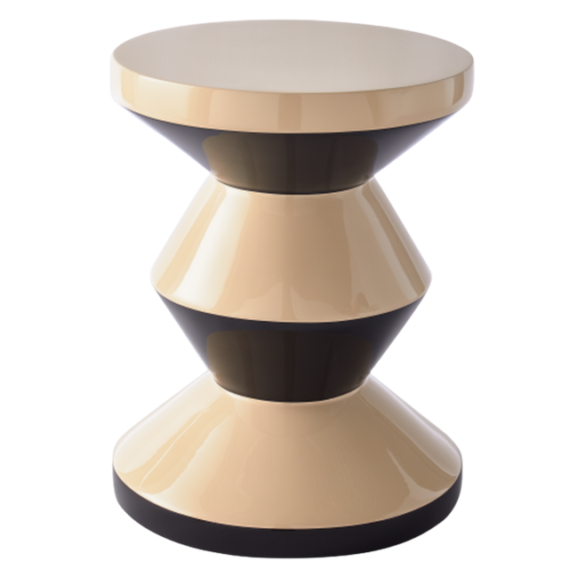 BY-BOO TALL TABLE IN BEIGE & BLACK