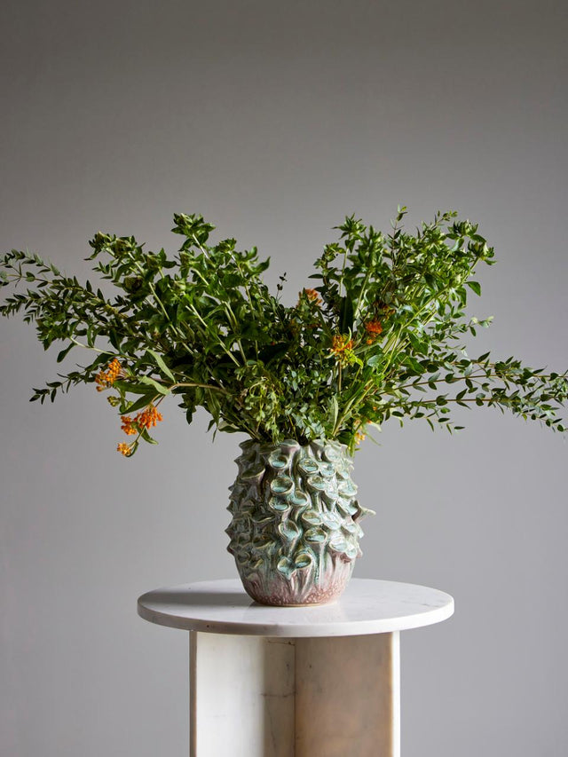 RIGO VASE IN GREEN