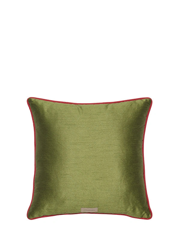 SILK CUSHION WITH ORNAMENT