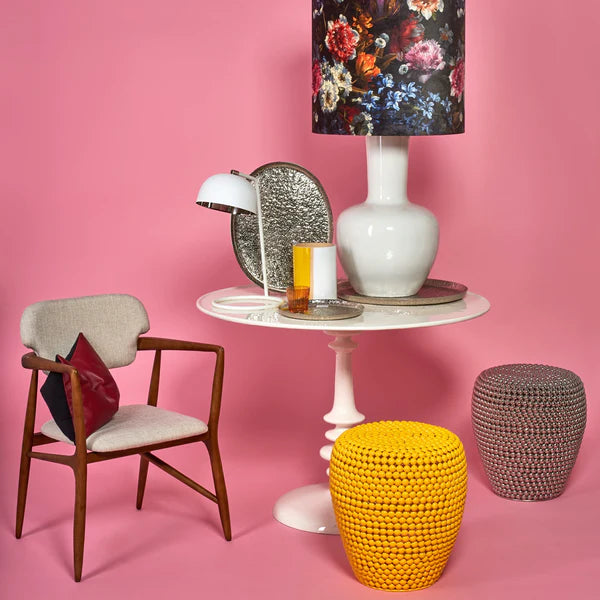 DOT STOOL IN YELLOW