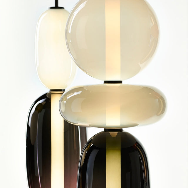 CLEO THREE PEBBLES LAMP IN BLACK & WHITE
