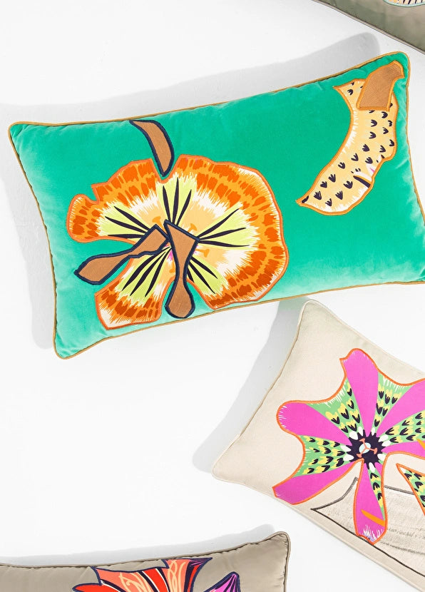 ARTICHOKE RECTANGULAR SILK CUSHION