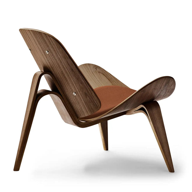 CHEL CHAIR IN WALNUT & DARKBROW