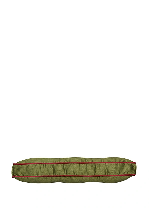 ALPAQ STUDIO. LUXURIOUS SILK CUSHION IN GREEN